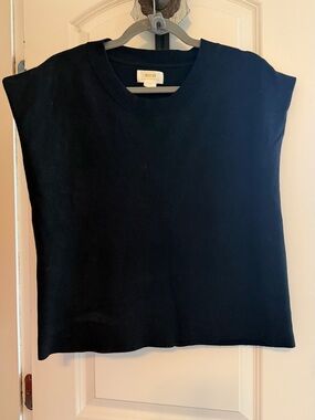 Maeve Black Sleeveless Knit Shell